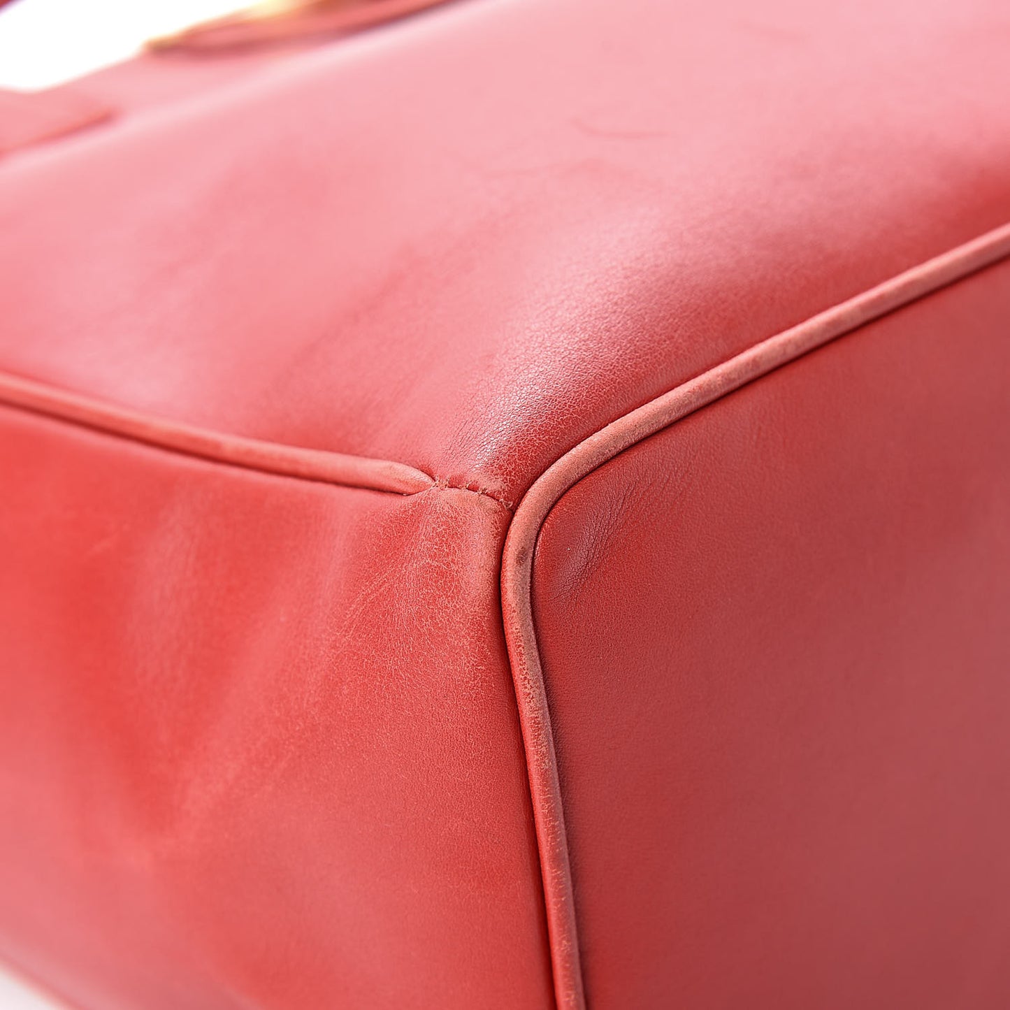 Calfskin Tote Red