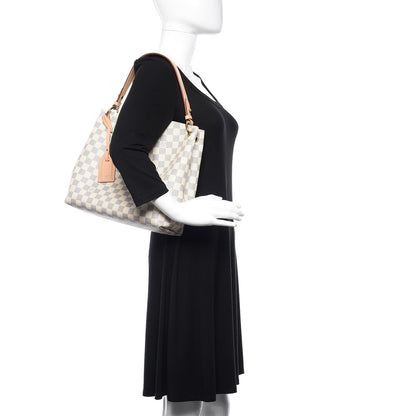 Louis Vuitton Damier Azur Graceful PM Rose Ballerine 2 of 12