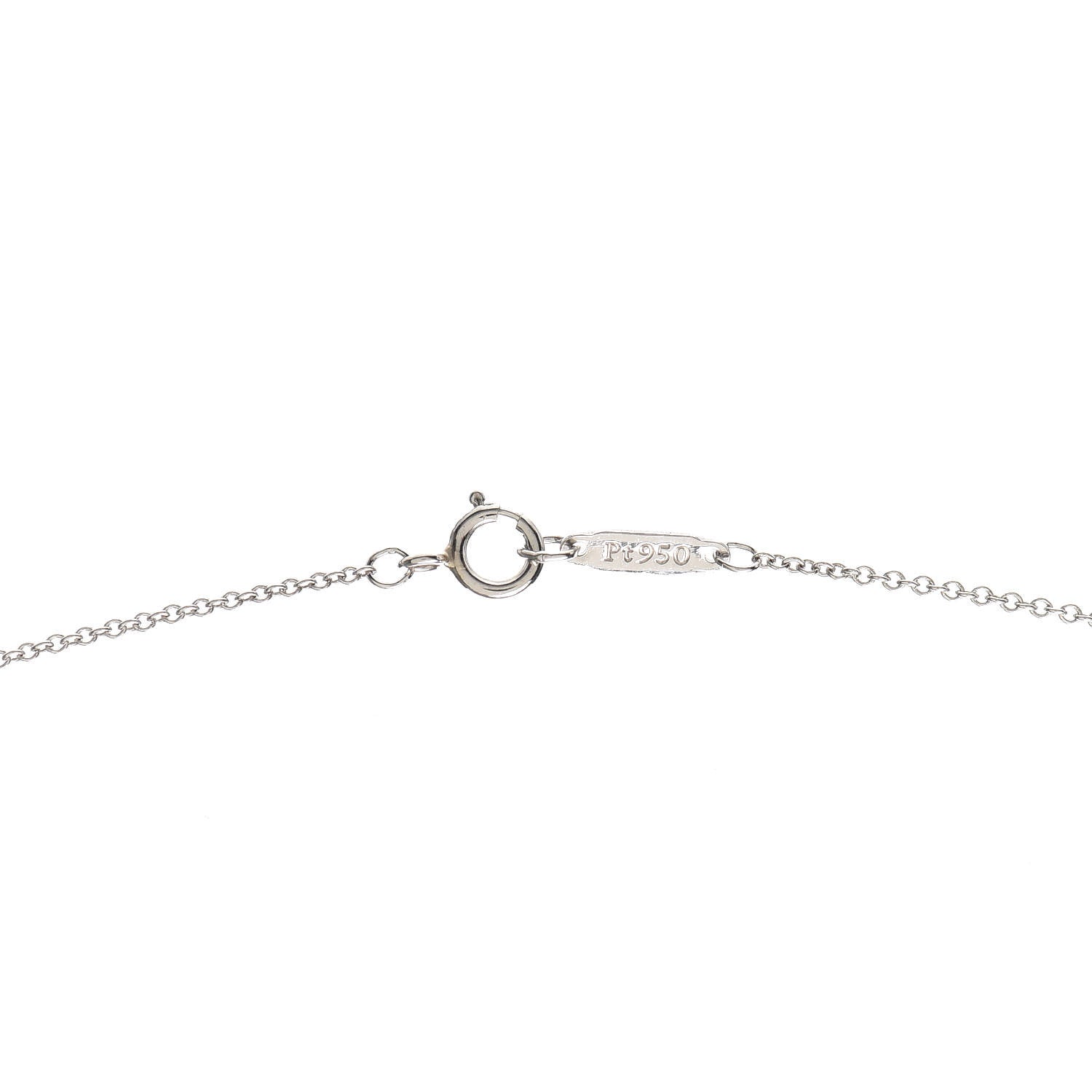 Tiffany Platinum Diamond Extra Mini Heart Pendant Necklace 4 of 6