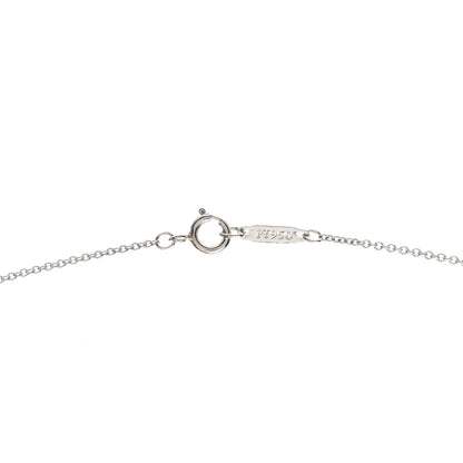 Tiffany Platinum Diamond Extra Mini Heart Pendant Necklace 4 of 6