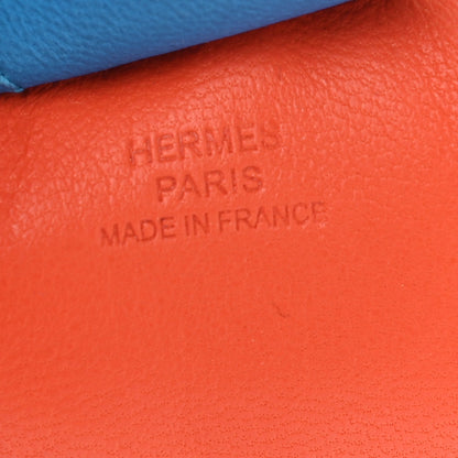 Hermes Milo Lambskin Grigri Rodeo Horse Bag Charm MM Orange Poppy Bleu Izmir Rose Azalee 4 of 5
