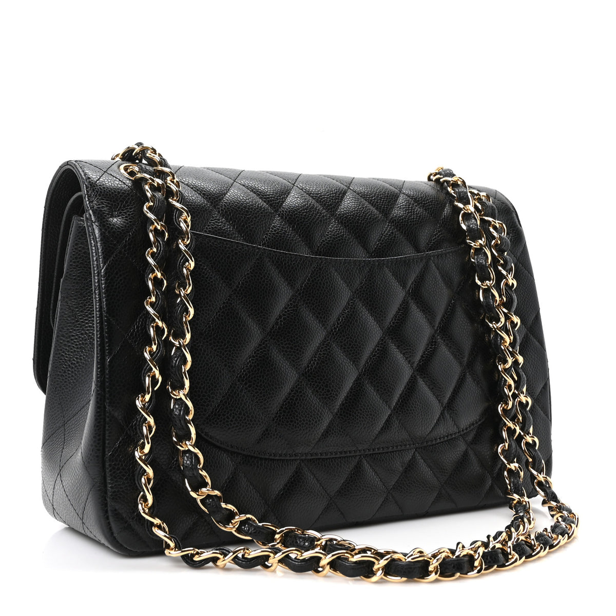 Chanel Caviar Quilted Jumbo Double Flap Black 3 of 10
