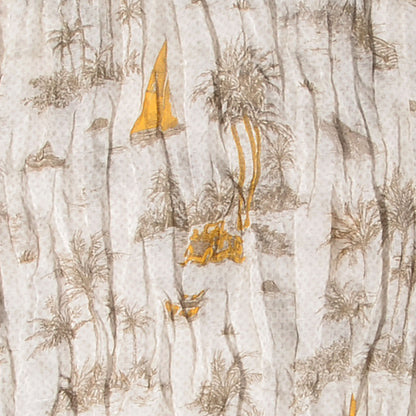 Louis Vuitton Cotton Linen Toile Etole De Louis Pareo Beige 3 of 7