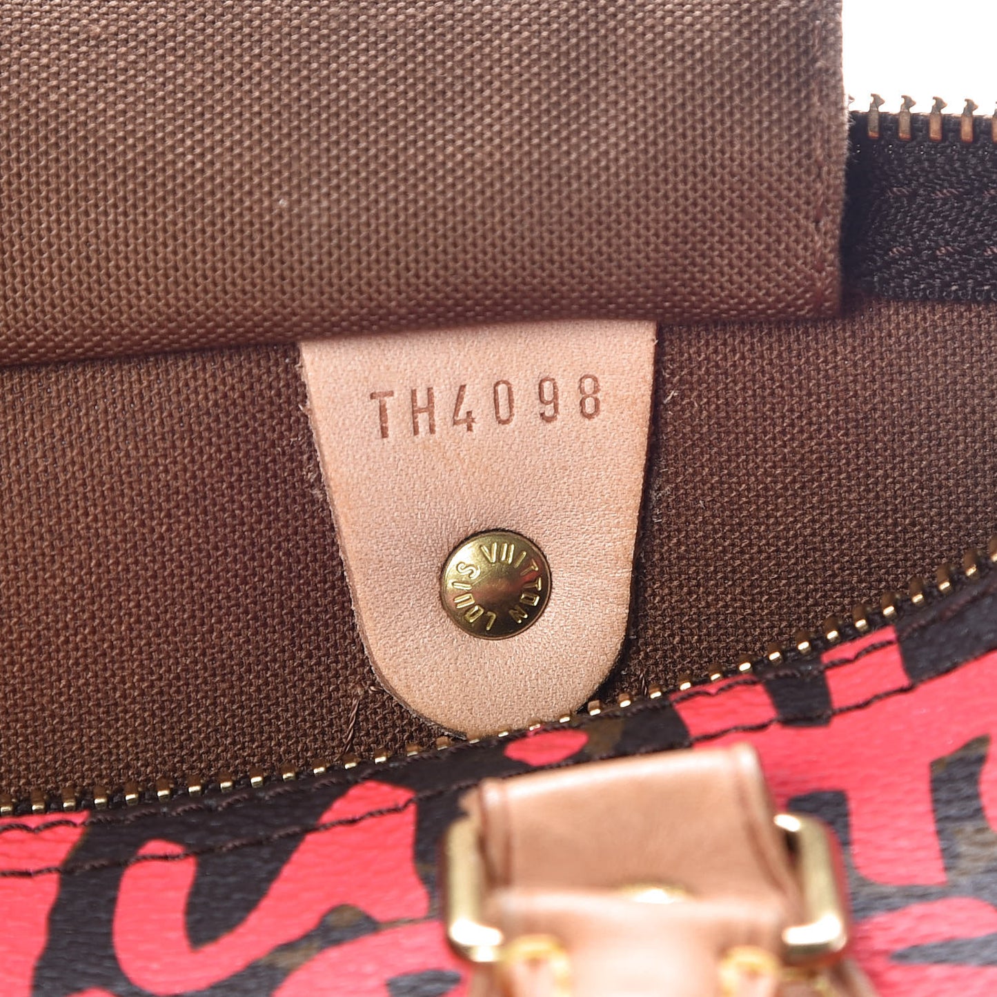 Monogram Graffiti Speedy 30 Fuchsia
