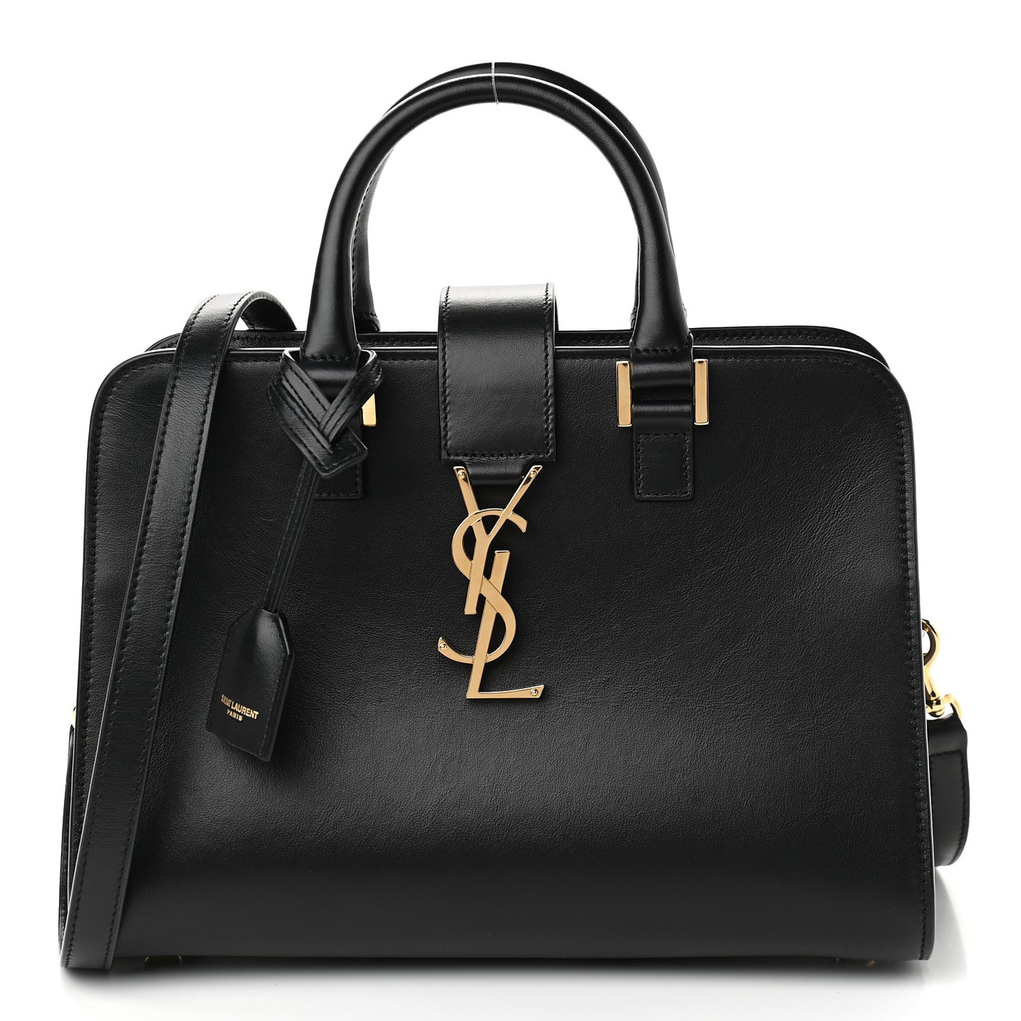 Calfskin Monogram Baby Cabas Black
