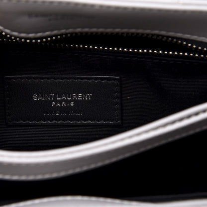 Saint Laurent Calfskin Y Quilted Monogram Toy Loulou Satchel Granite 8 of 10