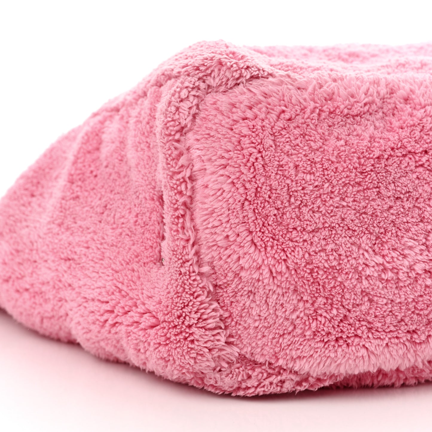 Terry Cloth Tote Bag Petalo Black