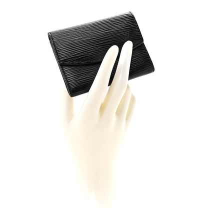 Louis Vuitton Epi Coin Purse Wallet Black 2 of 8