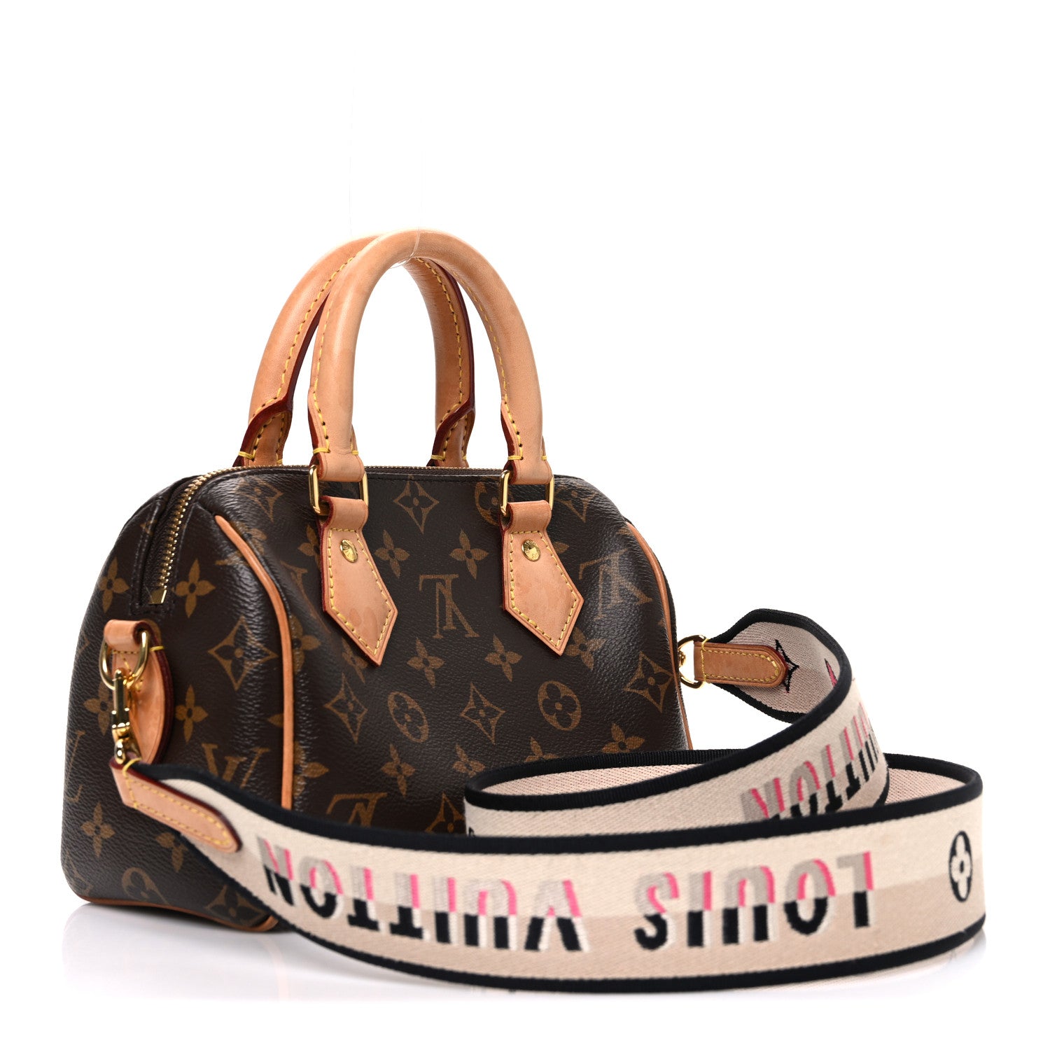 Louis Vuitton Monogram Speedy Bandouliere 20 Black 3 of 9