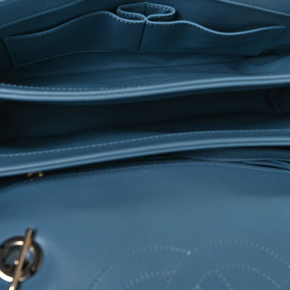 Chanel Lambskin Chevron Quilted Medium Trendy CC Dual Handle Flap Bag Light Blue 4 of 12