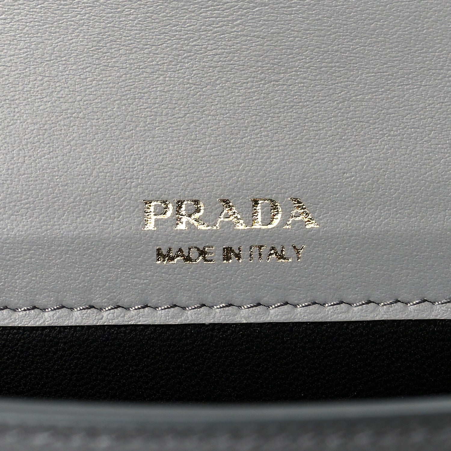 Prada Saffiano Calfskin Monochrome Envelope Crossbody Grey 6 of 9