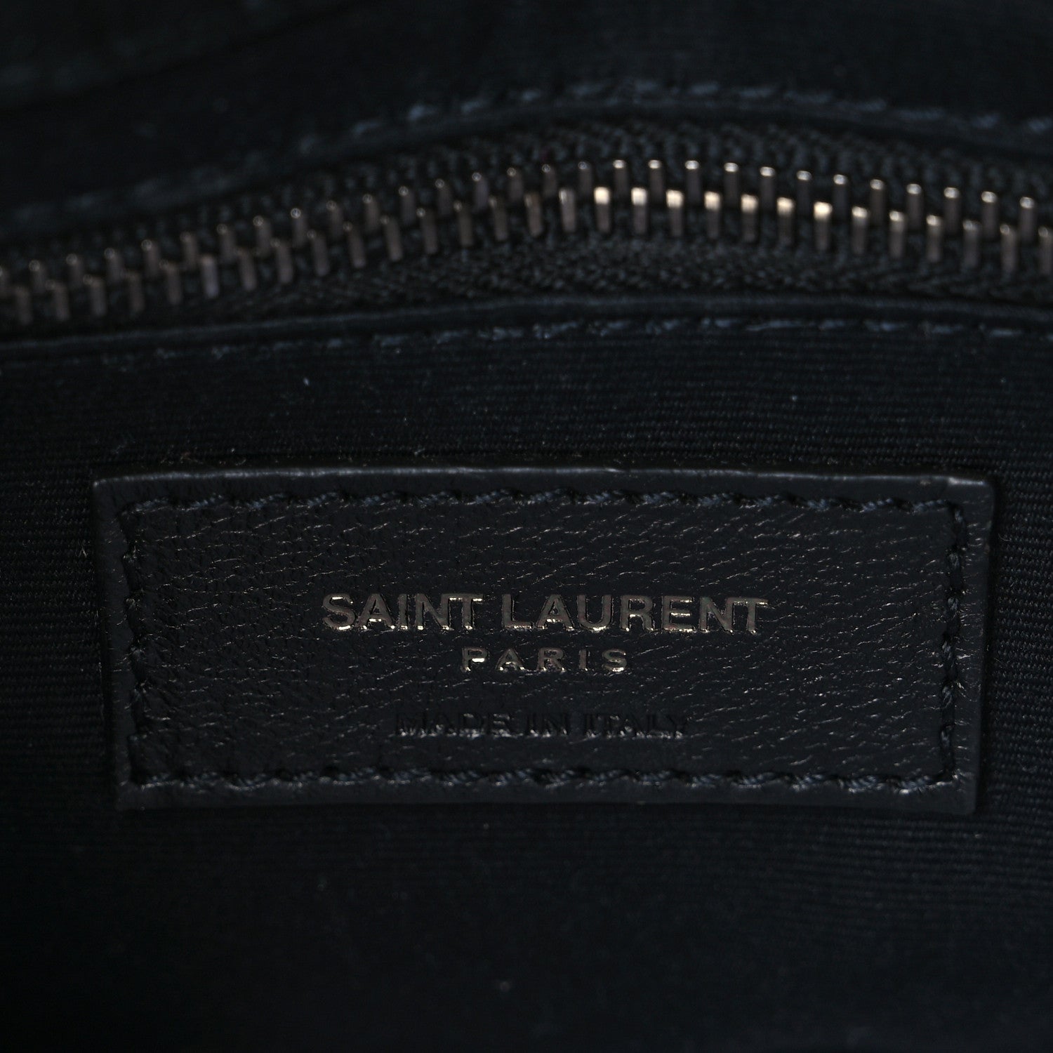 Saint Laurent Crocodile Embossed Lambskin Matelasse Monogram Niki Chain Wallet Black 6 of 8