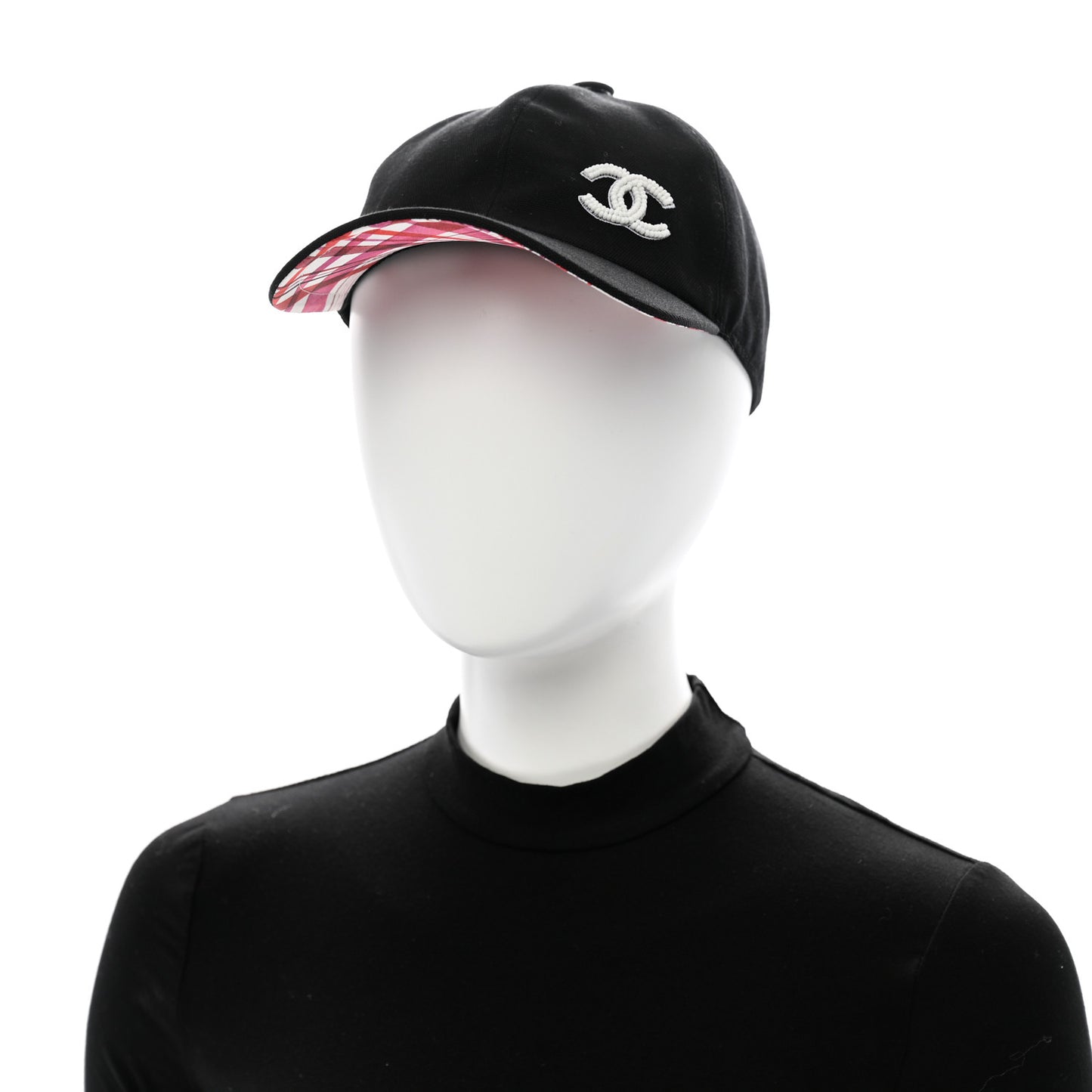 Cotton Beaded CC Cap Hat Black