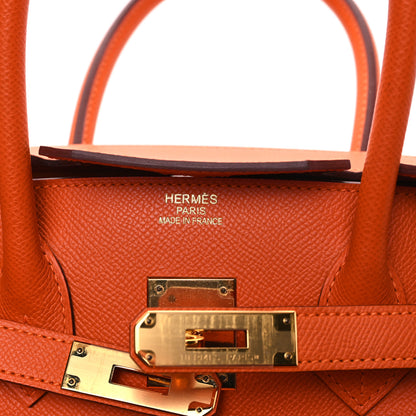 Hermes Epsom Birkin 35 Orange 6 of 12