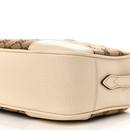 Gucci Monogram Dollar Calfskin Mini Bree Messenger Bag Beige Ebony Avoire 10 of 10