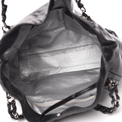 Chanel Glazed Calfskin Large Modern Chain Tote Black 5 of 27