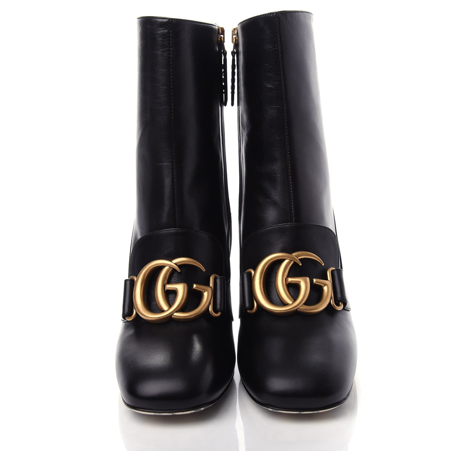 Gucci Malaga Kid GG Victoire 95mm Ankle Boots 37.5 Black 5 of 11