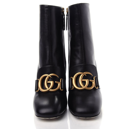 Gucci Malaga Kid GG Victoire 95mm Ankle Boots 37.5 Black 5 of 11