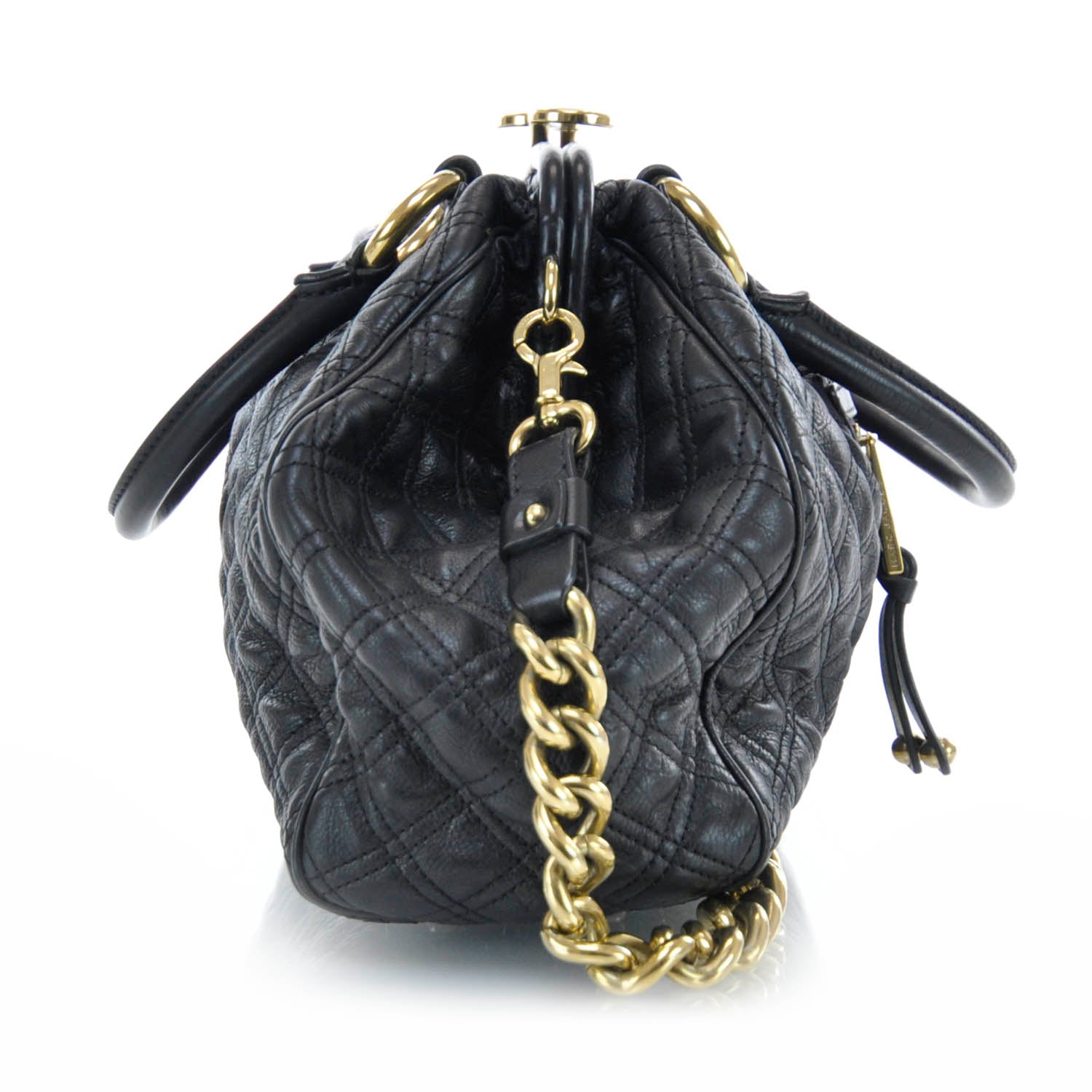 Marc Jacobs Quilted Leather Stam Black 4 of 12