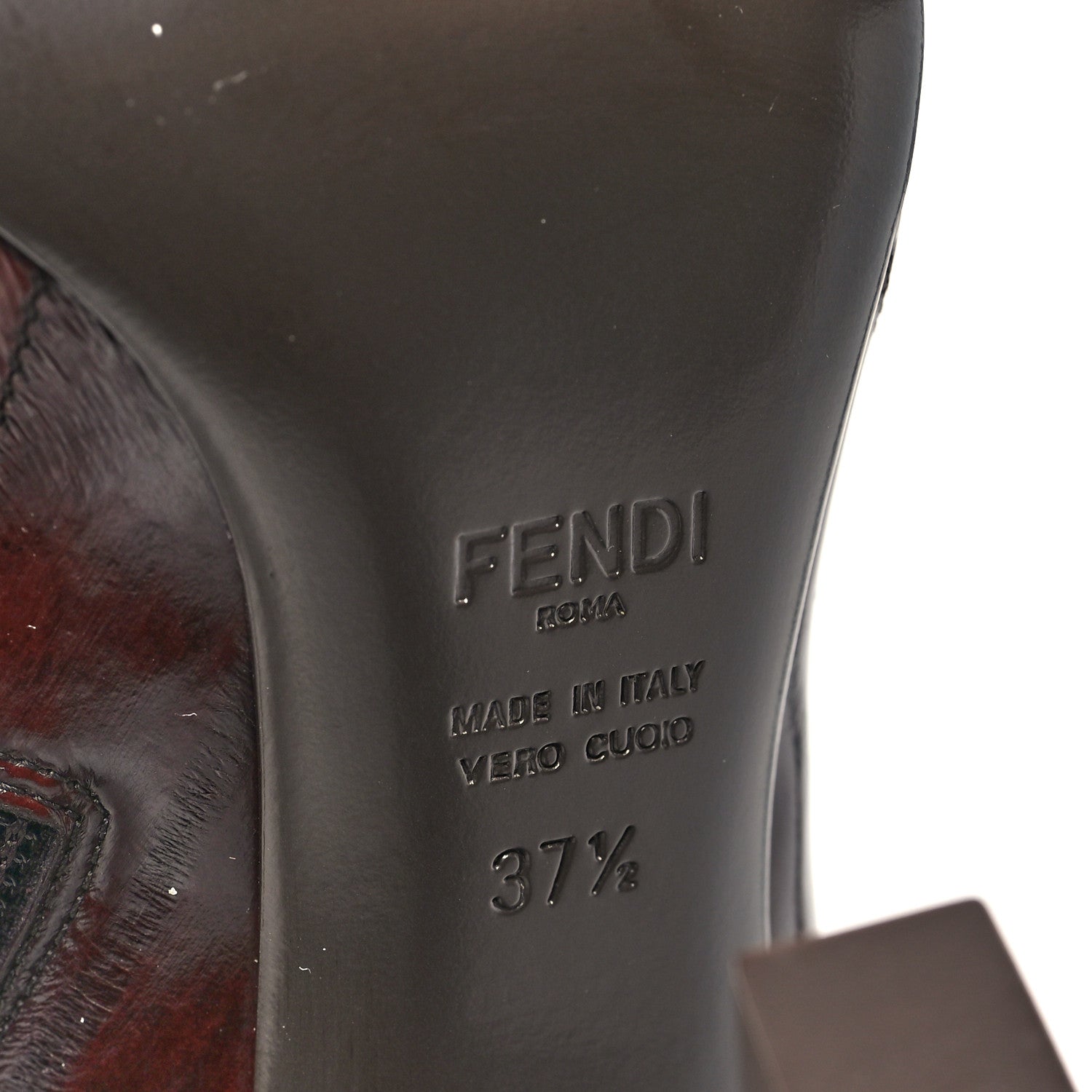 Fendi Hagfish Arco Ankle Boots 37.5 Brown 7 of 9