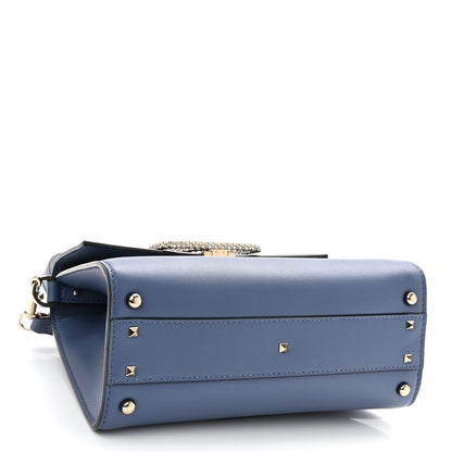 Valentino Garavani Calfskin Crystal Small VSling Top Handle Bag Ultramarine 4 of 9