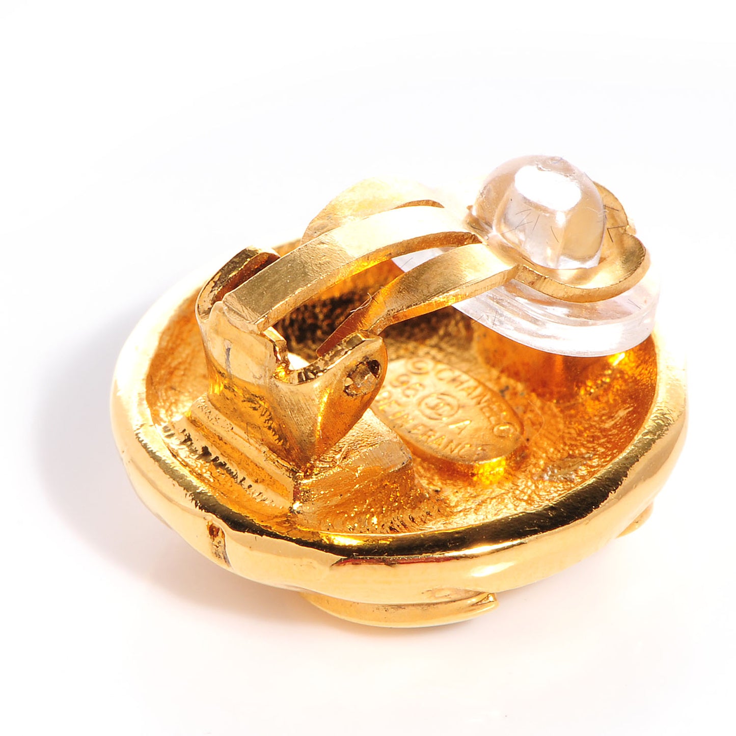 CC Clip On Earrings Gold