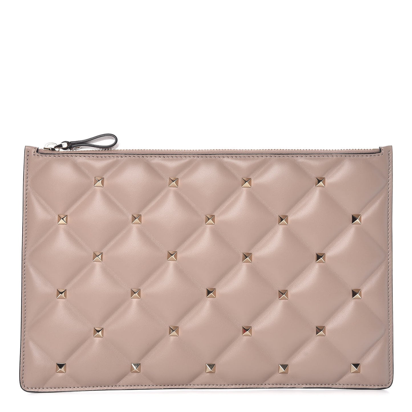 Nappa Candystud Zip Pouch Poudre