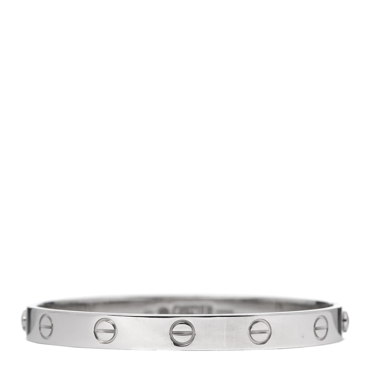 18K White Gold LOVE Bracelet 16
