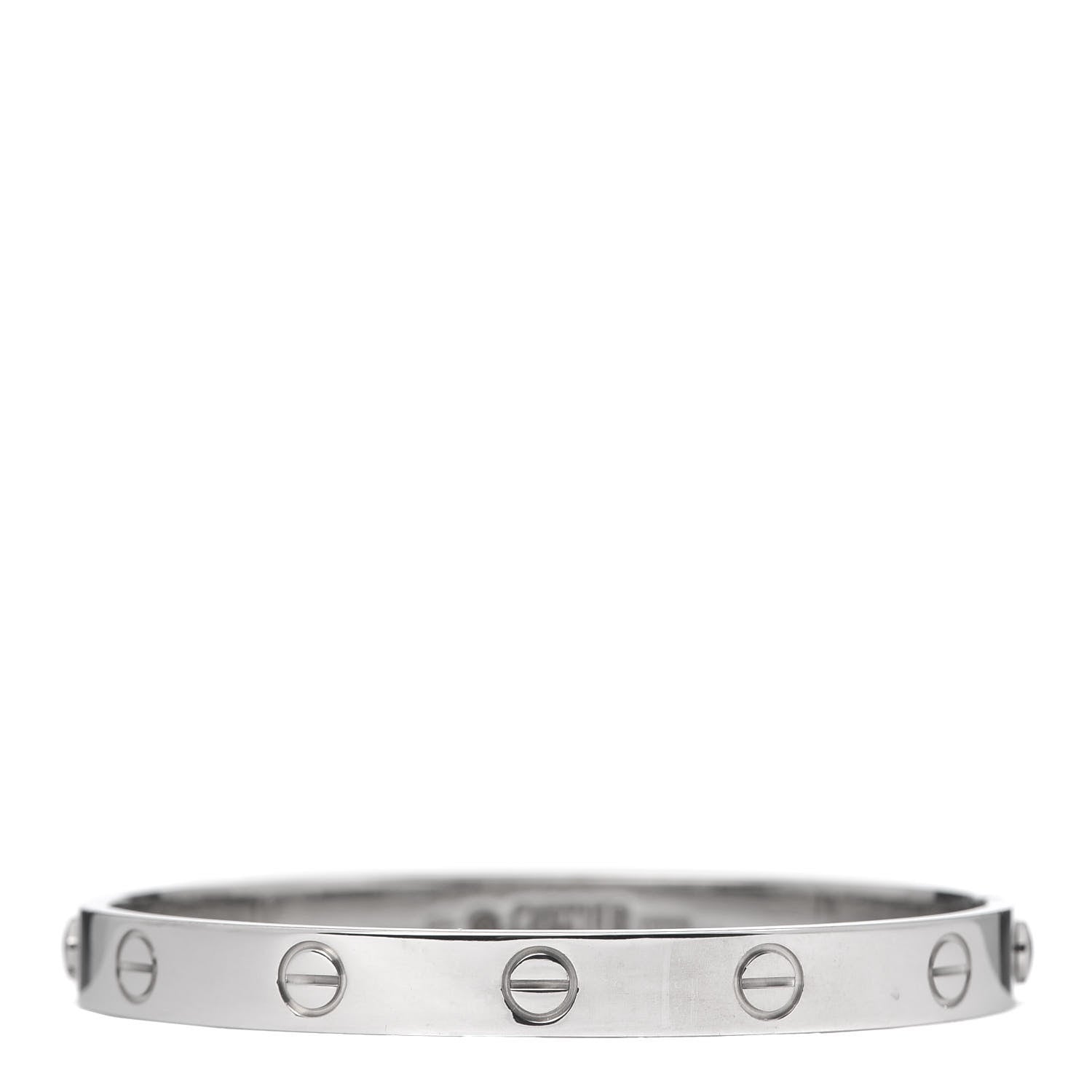 Cartier 18K White Gold LOVE Bracelet 16 1 of 8