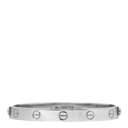 Cartier 18K White Gold LOVE Bracelet 16 1 of 8