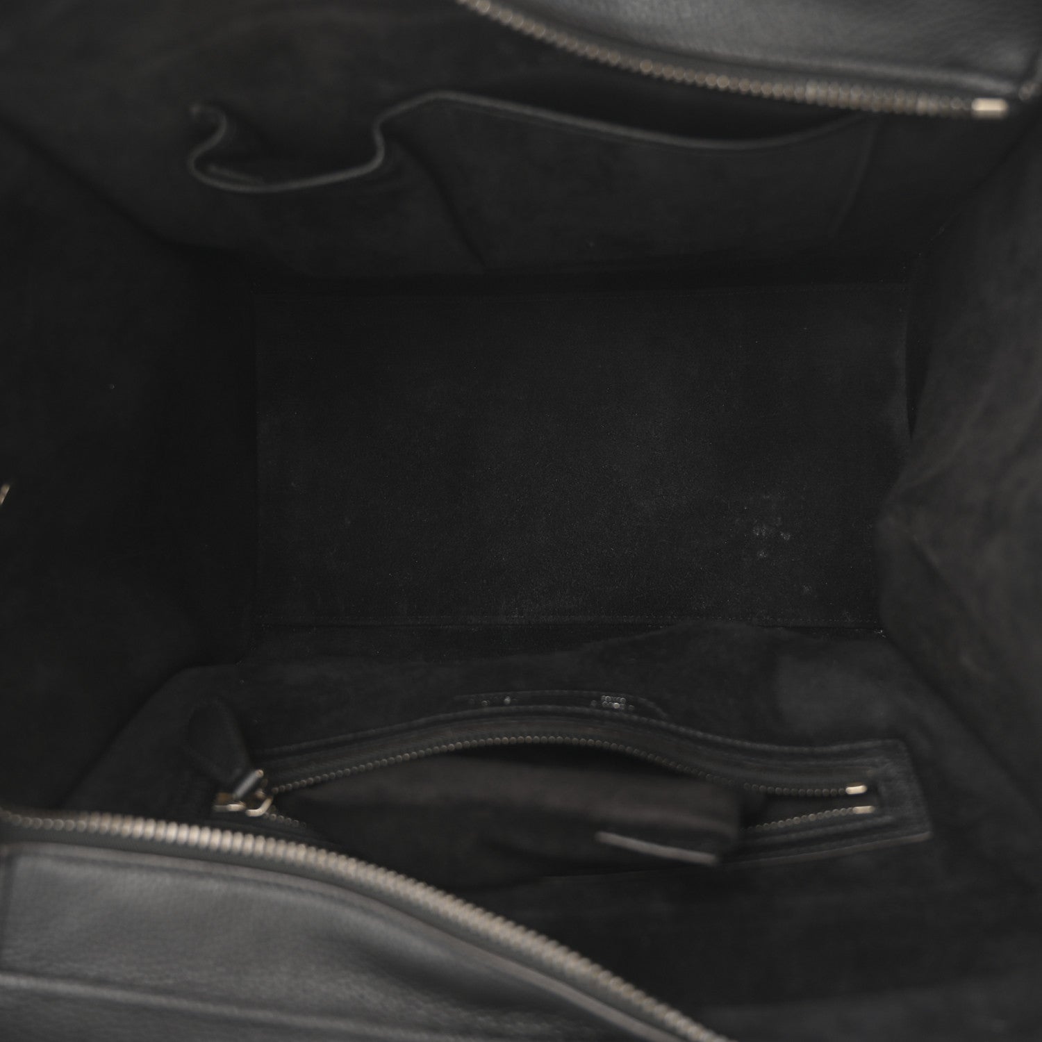 Celine Drummed Calfskin Mini Luggage Black 5 of 13