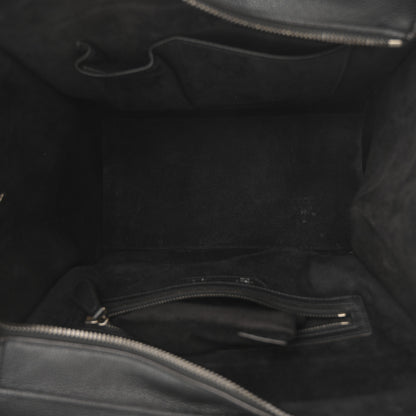 Celine Drummed Calfskin Mini Luggage Black 5 of 13