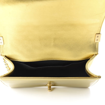 Chanel Metallic Patent Calfskin Medium Boy Flap Gold 5 of 12