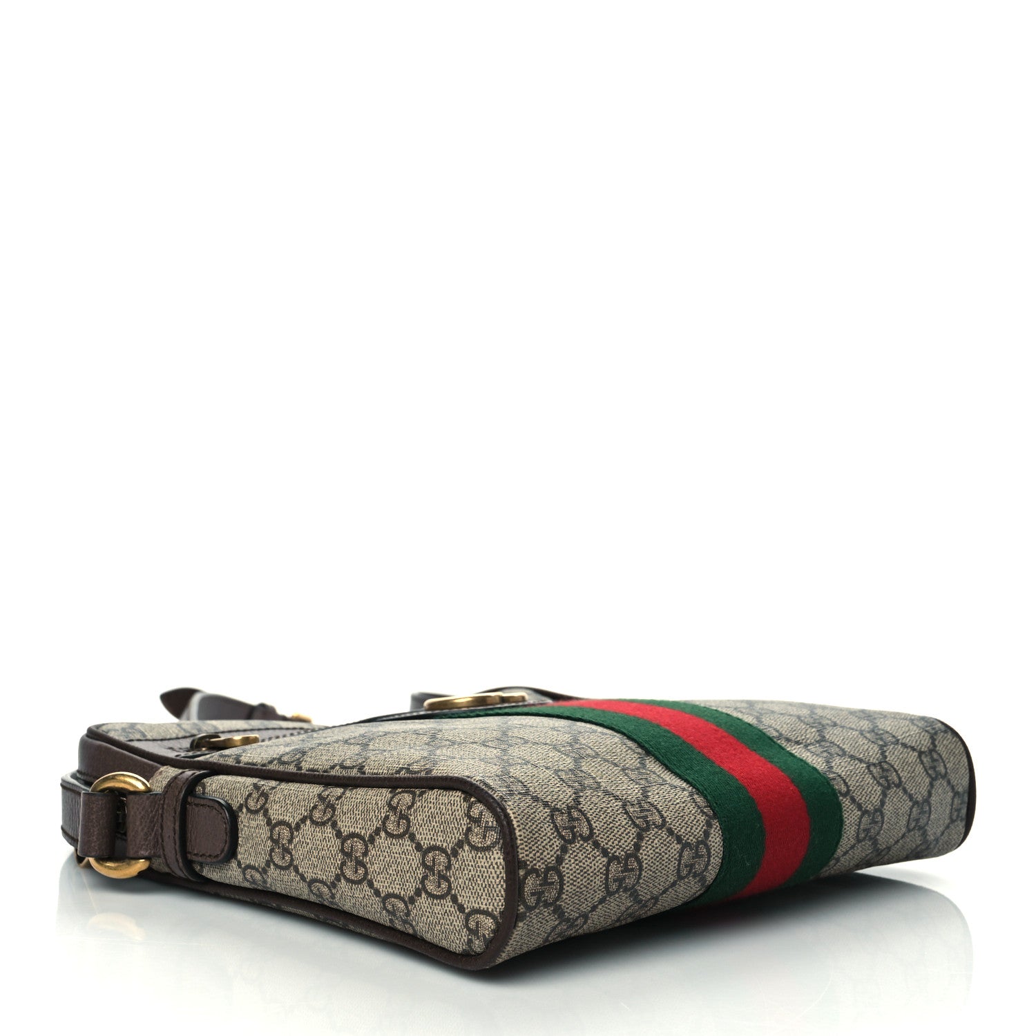 Gucci GG Supreme Monogram Web Small Ophidia Messenger Bag Brown 4 of 11