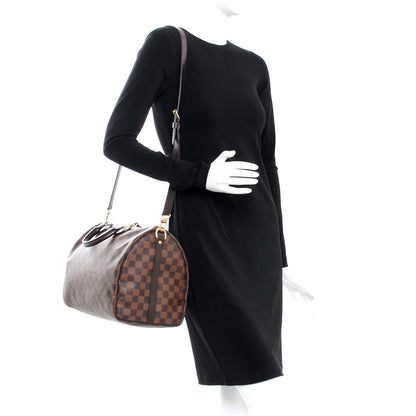 Louis Vuitton Damier Ebene Speedy Bandouliere 35 2 of 9