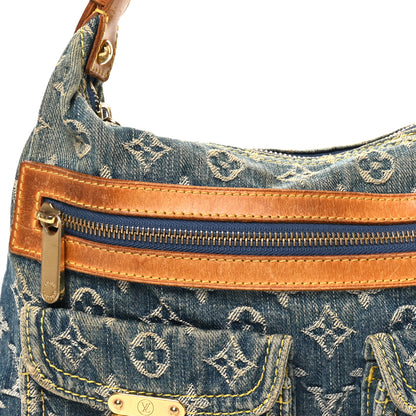 Louis Vuitton Monogram Denim Baggy PM Blue Blue 11 of 12