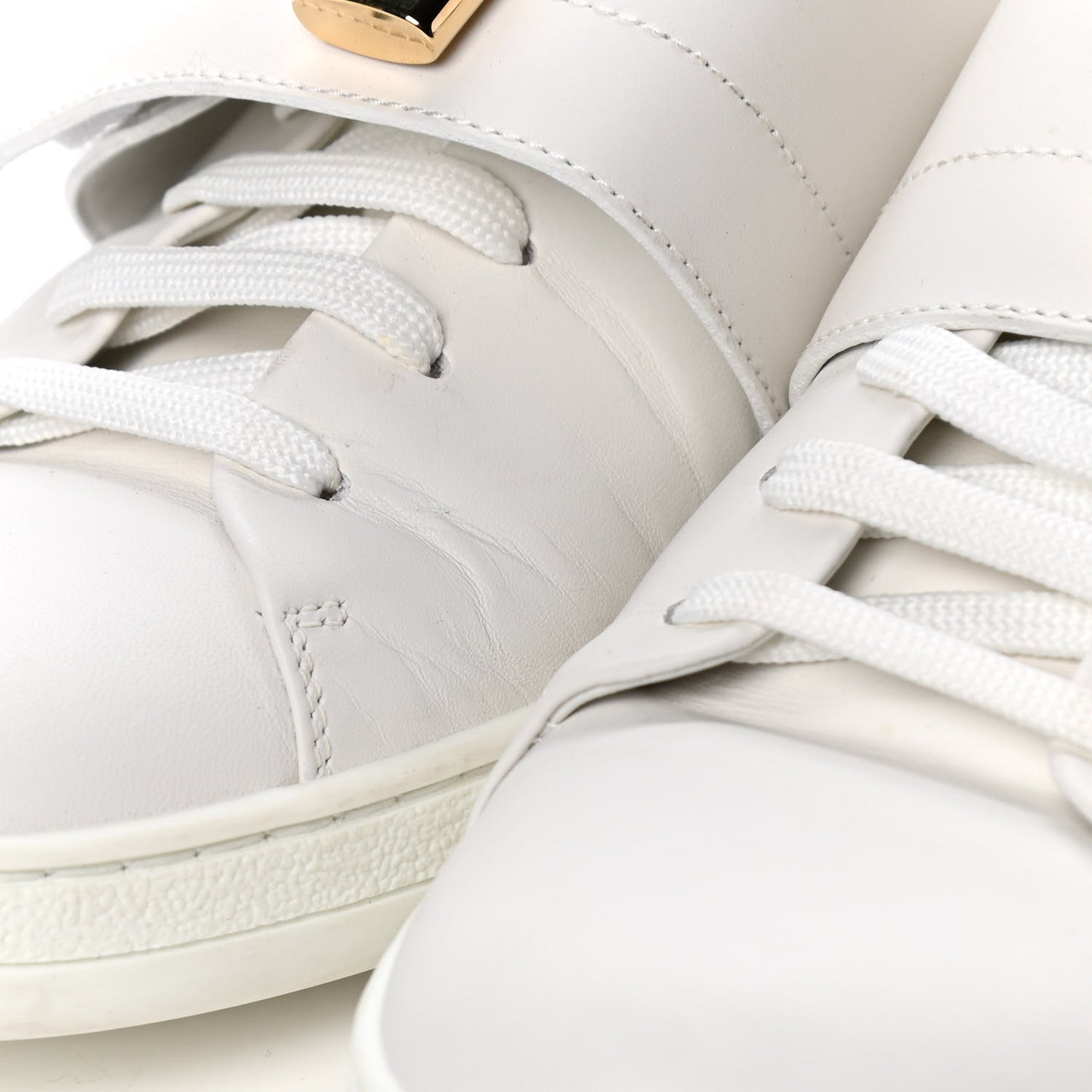 Calfskin Front Row Sneaker 38.5 White