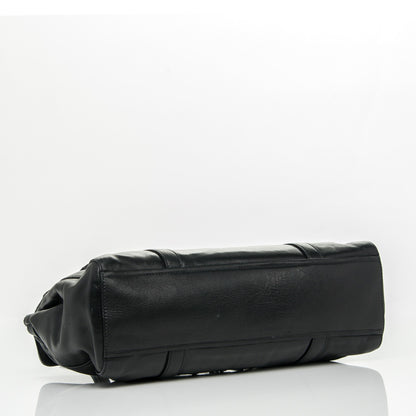 Prada Royal Calf Easy Foldover Pushlock Satchel Black 4 of 8