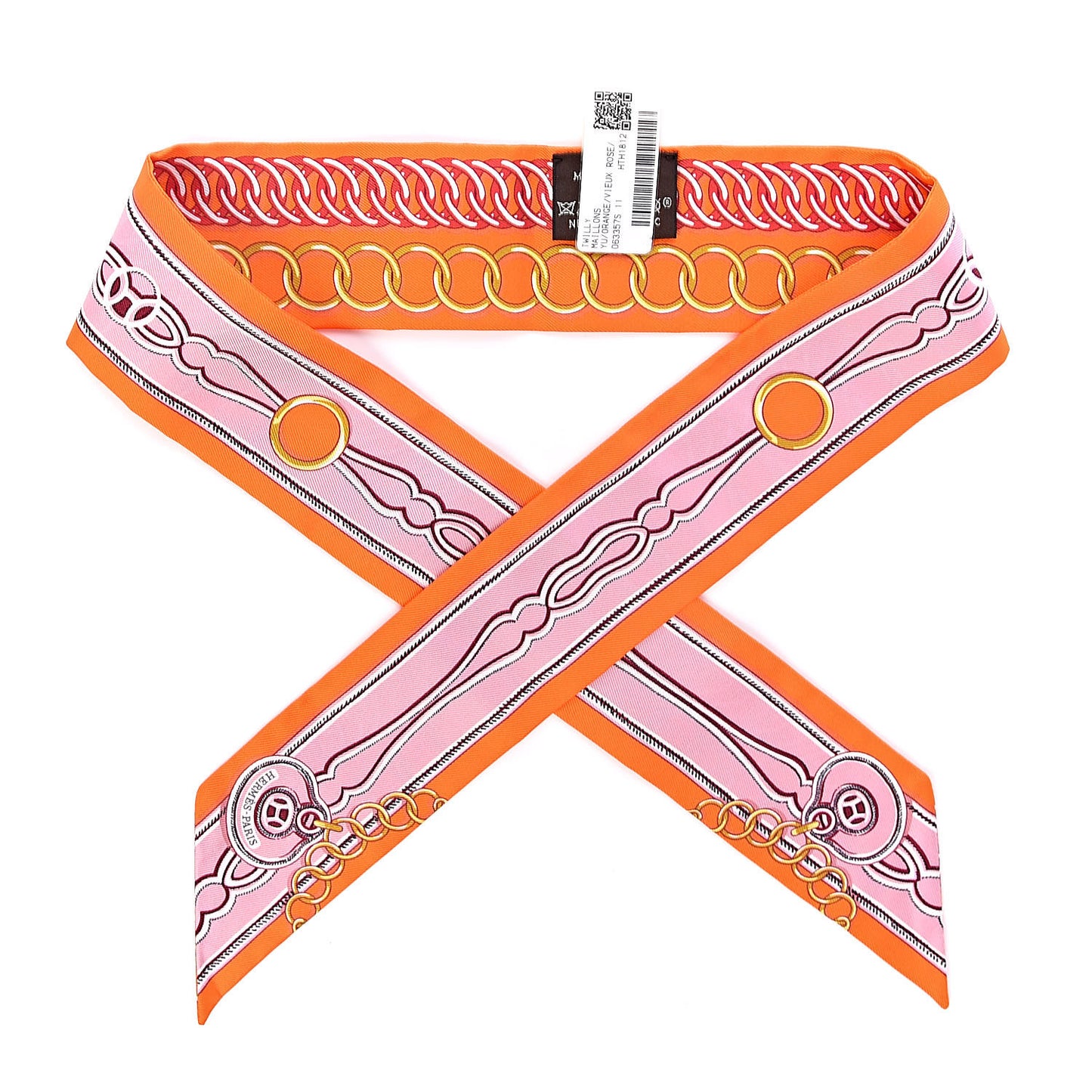 Silk Maillons Twilly Orange Vieux Rose Gold