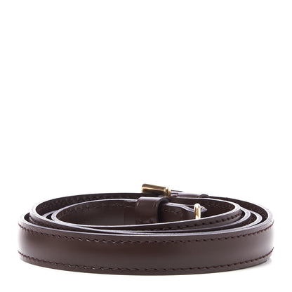 Louis Vuitton Calfskin 16mm Adjustable Shoulder Strap Brown 2 of 4