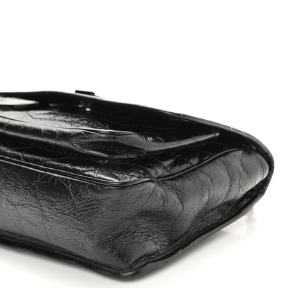 Saint Laurent Crinkled Calfskin Matelasse Monogram Medium Niki Chain Satchel Black 9 of 9