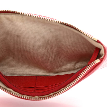 Gucci Pebbled Calfskin Soho Wristlet Vibrant Red 5 of 12