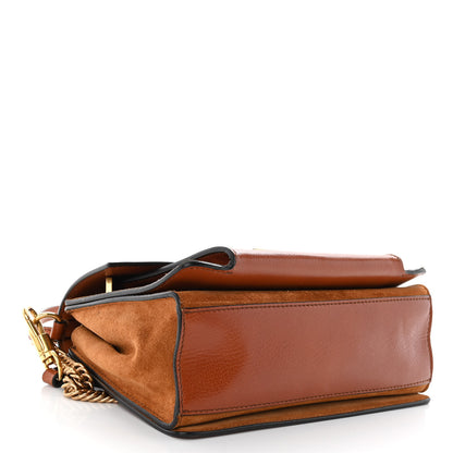 Givenchy Goatskin Small GV3 Shoulder Bag Chestnut 4 of 10