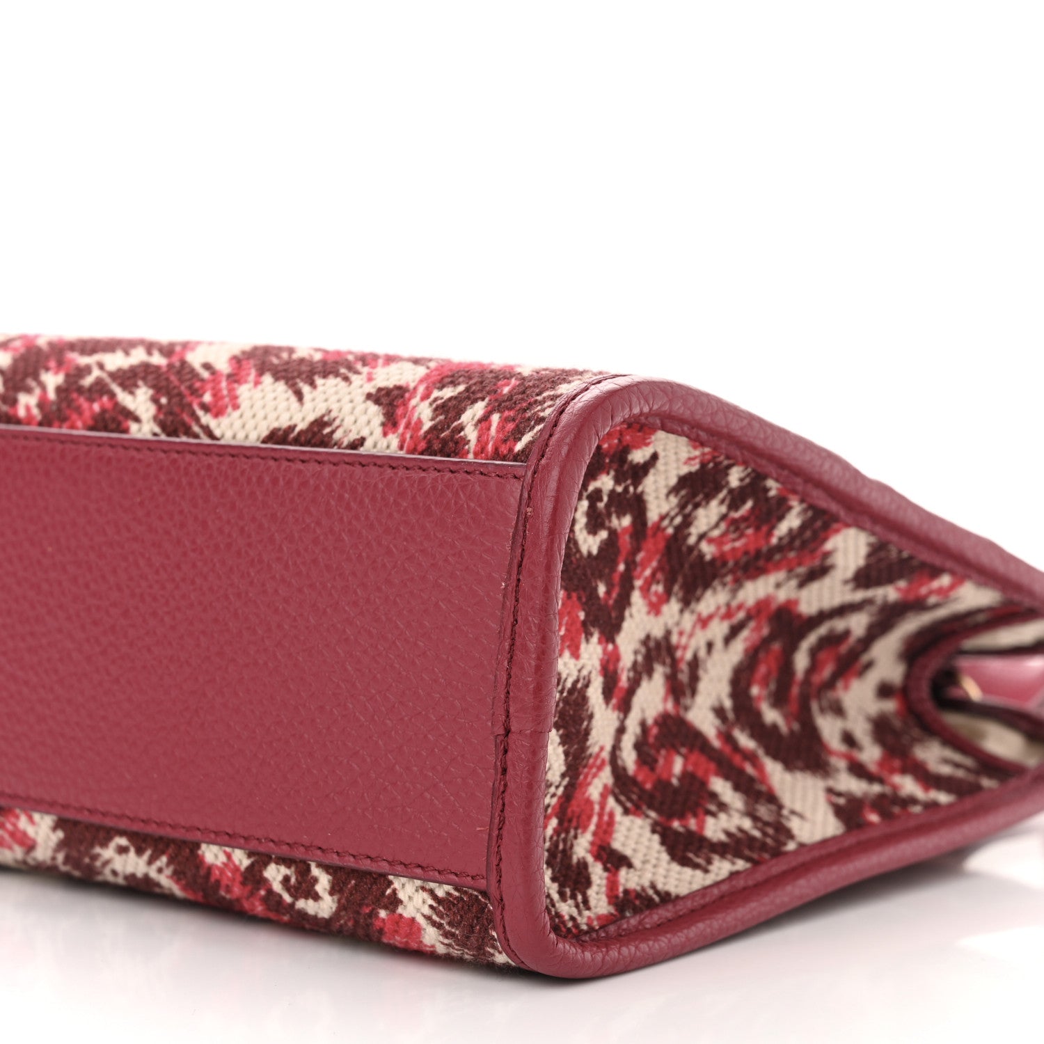 Salvatore Ferragamo Canvas Calfskin Gancini Mini Top Handle Crossbody Bag Red 9 of 9