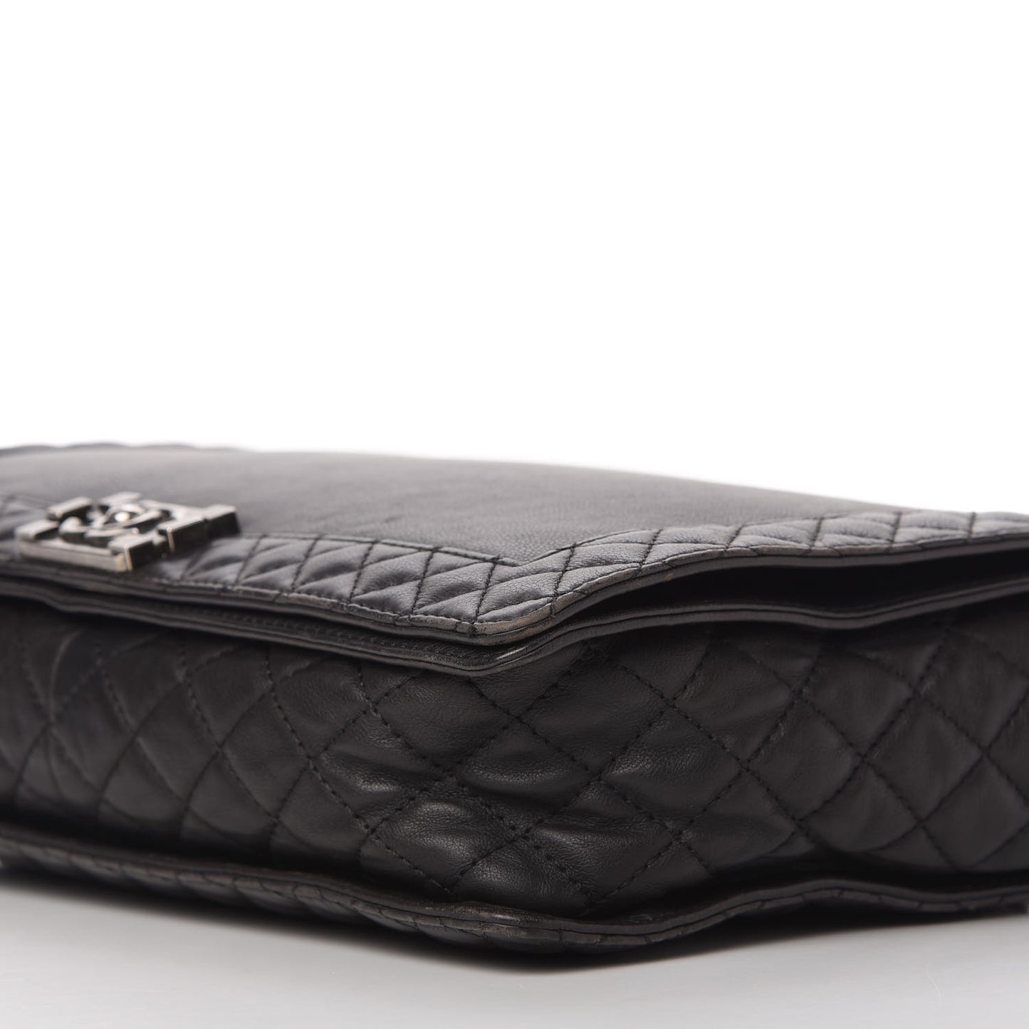 Calfskin Large Boy Reverso Flap Black