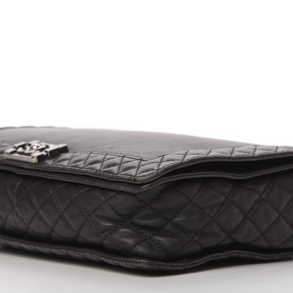 Chanel Calfskin Large Boy Reverso Flap Black 7 of 10