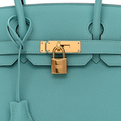 Hermes Togo Birkin 30 Bleu Atoll 8 of 10