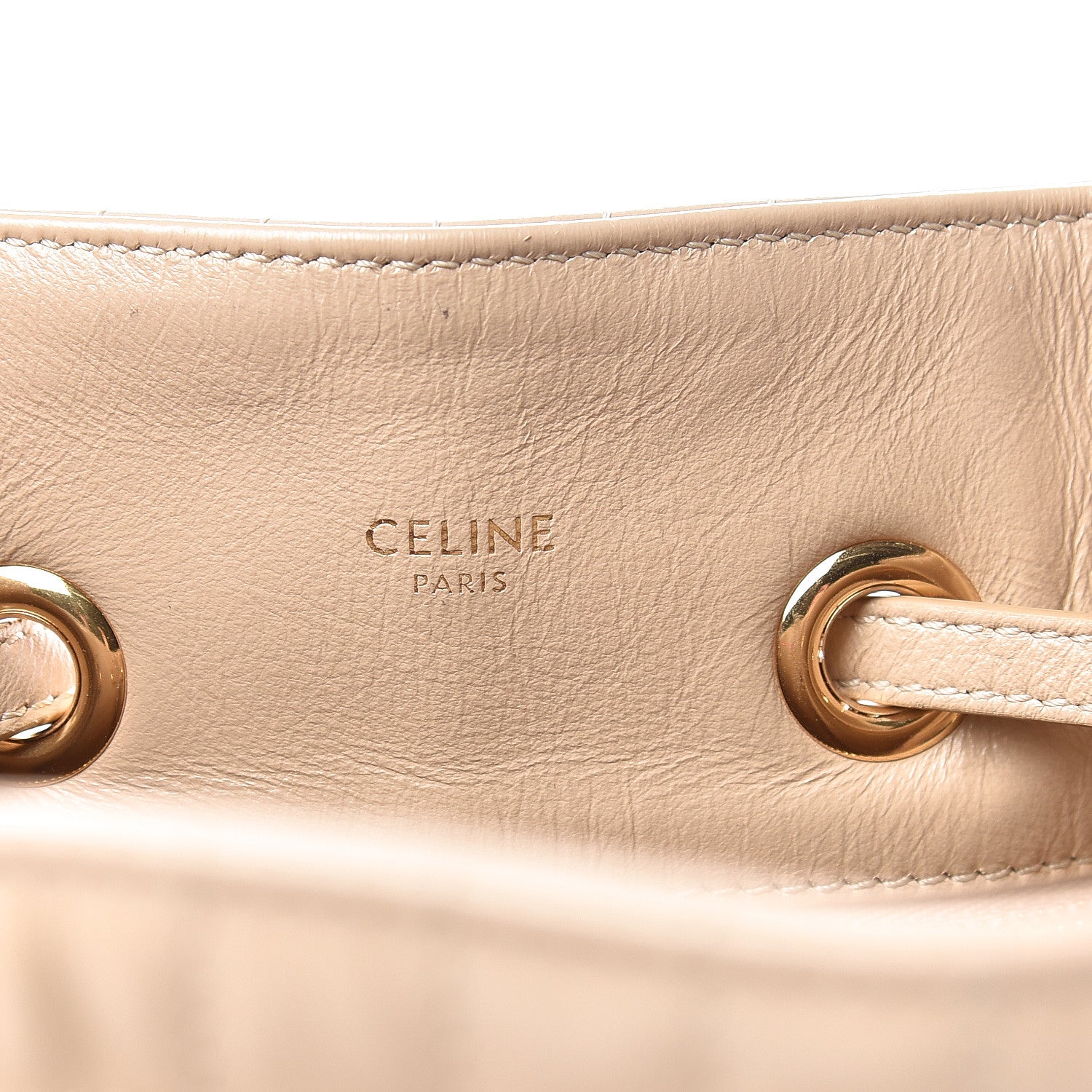 Celine Calfskin Quilted Small C Backpack Nude 6 of 13