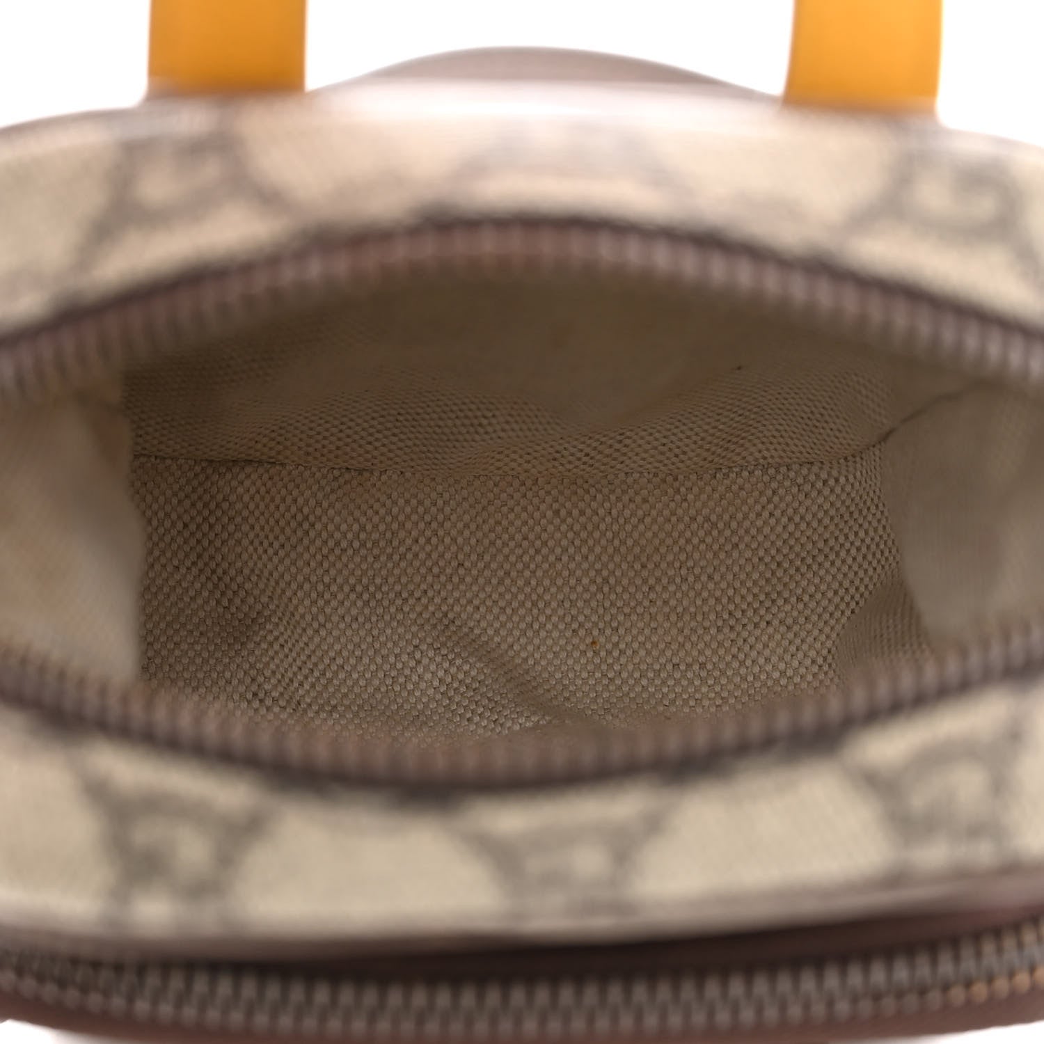 Gucci GG Supreme Monogram Mini Neo Vintage Double Zip Messenger Bag Beige New Acero Crop 5 of 15