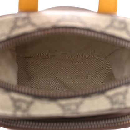 Gucci GG Supreme Monogram Mini Neo Vintage Double Zip Messenger Bag Beige New Acero Crop 5 of 15